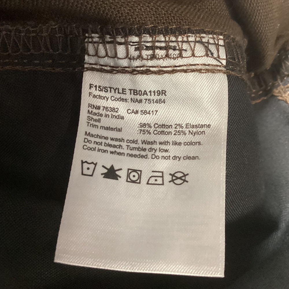 Timberland PRO Mens 34x32 Original Fit Canvas Utility Cargo Pants Dark Brown NEW - Picture 10 of 10